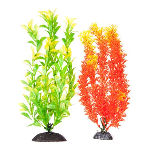 Aquatop Multi-colored Orange and Green with Highlights Plant Decor