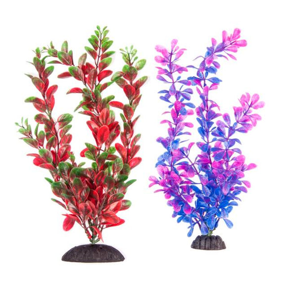 Aquatop Multi-colored Purple with Pink and Green with Red Plant Decor