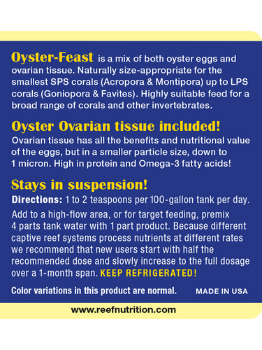 Reef Nutrition	Oyster Feast