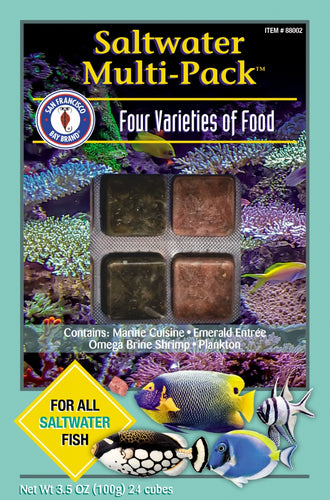 San Francisco Bay Brand Saltwater Multi-Pack™ Frozen Natural Formulated Diets Fish Food