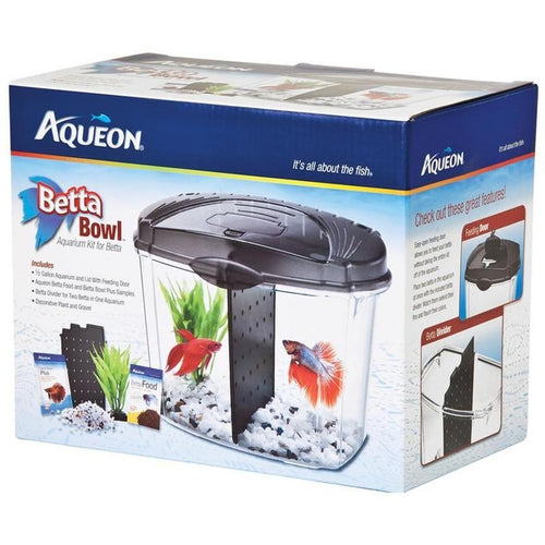 AQUEON BETTA BOWL KIT WITH DIVIDER