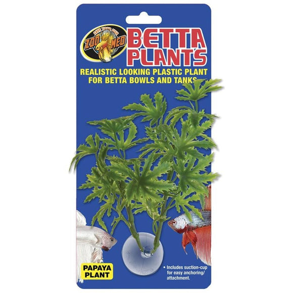 ZOO MED BETTA PLANTS PAPAYA PLASTIC PLANT