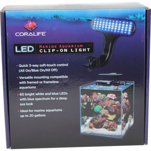 CORALIFE LED CLIP-ON MARINE AQUARIUM LIGHT FIXTURE